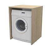 Ve.Ca. Möbelstück für den Tag, aus Holz, Waschmaschine/Trockner, verschiedene Farben, auch nach Maße, Waschbecken und Haushalt Eiche