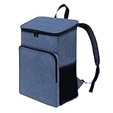 Reisekühler, Strandkühltasche - Isolierter Reiserucksack - Weiche isolierte Reise-Lunchtasche, wasserdichte Eistruhe, 20 l, robuste, auslaufsichere Thermo-Getränketasche für Männer und Frauen