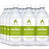12 x 1L Brenngel für Gel Kamine & Gel Feuerstellen -...