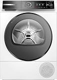 Bosch WQB245B40, Stiftung Warentest GUT (2,5)*, Serie 8 Smarter Wärmepumpentrockner 9 kg, AutoDry Sensorgesteuerte Trocknung, SmartDry Programmautomatik, LED-Display, Selbstreinigender Kondensator
