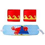 Schwimmgürtel für Kinder, Schwimmzubehör, Gürtel und Schwimmflügel für die Badewanne, Ausrüstung für Wasseraktivitäten, verstellbare Hilfe für Meer, See, Pool, Teich