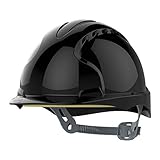 JSP EVO 2 Schutzhelm mit Gleitverschluss - Schwarz - belüftet (AJF030-001-100)