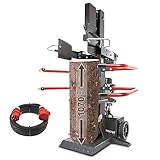 Practixx PX-CS 8T Meterholz Holzspalter stehend | 7,95 Tonnen Spaltkraft 400V 3500W | Holzlänge 1070mm / max. Ø 350mm | schwenkbarer Tisch | Hartholz & Weichholz - mit Fahrvorrichtung & 400V Kabel
