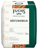 Fuchs Professional - Röstzwiebeln | Zum Verfeinern von Hot Dogs, Burgern oder Zwiebelbrot | Profi-Qualität für Großverbraucher und Gastronomie | 500 g im recyclebaren Beutel