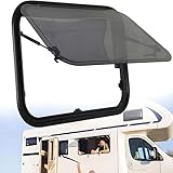 WTRYRN Wohnmobil-Fensterersatz, Wohnmobil-Ausstiegsfenster, ausklappbares Ausschiebefenster, mit Fliegengitter, für Wohnmobile, Anhänger, modifizierte Autos, Geschäftswagen 700 * 600
