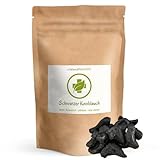 Schwarzer Knoblauch geschält - 100 g - Black Garlic - fermentierter Knoblauch aus SPANIEN - Ohne Zusätze, ohne Magnesiumstearat - Geruchs- & Geschmacksneutral