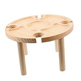 BESPORTBLE 1stk Tisch Lebensmittel Holz Strand Picknick