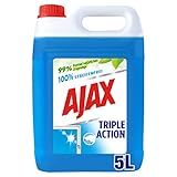 Ajax Glasreiniger 3-Fach Aktiv 5L - Kansiter zum einfachen Nachfüllen der Sprühflasche, 100% streifenfrei, ideal für Büro, Betrieb, Praxis oder zu Hause