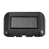 NUOBESTY Leuchtende Solar Autouhr mit Datum und Temperaturanzeige Hochpräziser Elektronischer Timer Kabellose Fahrzeuguhr mit Hitzebeständigem Klebeband und Micro USB Ladeanschluss