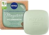 NIVEA MagicBar Feste Gesichtsreinigung Anti-Unreinheiten (75g), Gesichtsreiniger reinigt und mattiert die Haut, zertifizierte Naturkosmetik mit Tonerde & Grün-Tee-Extrakt