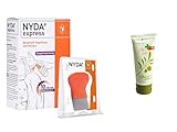 NYDA express Läusebehandlungsset - NYDA express Pumplösung 2x50 ml & NYDA Läuse-/ Nissenkamm aus Metall inkl. GRATIS Rats-Apotheke Pflegecreme