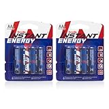 Roselle Instant Energy AA-Batterien, LR6/AM3/1,5 V, 8 Stück