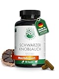Schwarzer Knoblauch Kapseln - Hochdosiert: 750 mg (15:1 Extrakt) - Entspricht 11250 mg Tagesdosis - Black Garlic - Apothekenqualität - Green Naturals®