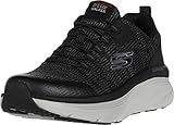 Skechers Herren D'lux Walker Pensive Walkingschuhe, schwarz / weiß, 43 EU