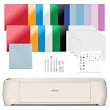 Cricut Explore 4 – Intelligente Schneidemaschine (Seashell) | Verlobungs-Paket – enthält Smart-Vinyl, Karton, Transferband, Aufbügeln HTV, Matte, Stifte, Werkzeugset und 25 Bilder in der Design Space