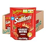 LORENZ | Saltletts Crunchy Bites Paprika | 16 x 100 g | vegetarisch