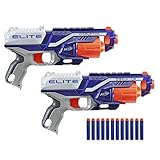 Nerf Elite Disruptor 2er-Pack – 2 Disruptor Blaster, 12 Nerf Elite Darts – 6-Dart Rotationstrommel, Schnellfeuer