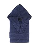 Top Towel Unisex Elegant Bademantel, Marine, XXL
