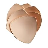 TopBine 3 Paar BH Einlagen Bra Pads Herausnehmbaren Sport BH,Bikinis Unterwäsche Einsätze Pads, Beige, M