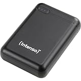 Intenso Powerbank XS10000 – 10.000 mAh – Kompakter externer Akku für Smartphone, Tablet & Kamera, USB-C, USB-A, microUSB, Schnelles Laden, Schwarz