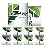 Toilettenpapierrolle, 10 x sichere Badetuchrollen – Küchenpapierhandtücher, Badezimmer-Tücher, starkes Toilettenpapier für Badezimmer, WC, Wohnzimmer, Küche