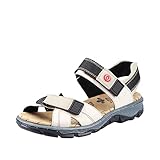 Rieker Damen 68851 Sandalen, Crema Champignon, 41 EU