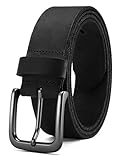 CHAOREN Gürtel Herren Leder, 38mm Echtledergürtel aus Hochwertiger Vollnarbenleder, Perfekt für Casual-Looks und Jeans