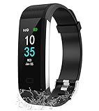 LEBEXY Fitness Armband Wasserdicht IP68 | Fitness Tracker...