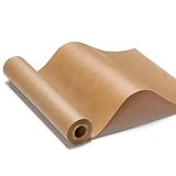 30.5CM Braun Kraftpapier - Natürliches Recyclingpapier,Geschenkpapier für Geschenkverpackung，Packpapier für Verpackung, Post, Pakete und Versand (30.5CM x 20M)