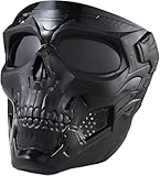 Skull Maske Und Airsoft Mundschutz Als Halbmaske Totenkopf, Perfekt Für Paintball, Halloween Masken Und Taktische Spiele Mit Realistischem Schutz Und Design
