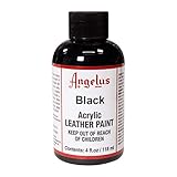 Angelus Acryl Lederfarbe Schwarz 118ml