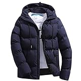 Faonkeew Winterjacke Herren Jacke Übergangsjacke Steppjacke mit Kapuze Daunenjacke Outdoorjacke Leicht Übergangsjacke Wasserabweisend Wanderjacke Thermojacke für Outdoor