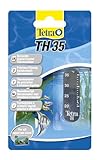 Tetra TH 35 Aquarienthermometer (präzises Flüssigkeitsthermometer zur Befestigung außen auf der Aquarienscheibe)