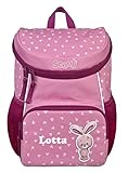 Mini-Me Kindergartenrucksack 3-6 Jahre mit Namen bedruckt | Motiv Tiere für Jungen & Mädchen | kleiner Rucksack mit Brustgurt gepolstert (Bella Bunny)