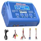 Lipo Ladegerät, 80W 6A RC Ladegerä für LiPo/Li-Ion/Life/LiHV(1-6S), NiMH/NiCd(1-15S), PB Akku(2-20V), RC Balance Charger mit XT60/T Plug/Tamiya/EC5/Crocodile Clip