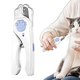 Katzen Krallenschere, Ergonomischer Griff Katzenkrallen Trimmer mit LED Licht, Vielseitige Pflegescheren Für Kleine Mittlere Und Große Welpen Kätzchen Tiere