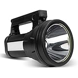 ERAY LED Taschenlampe 15000 Lumen, LED Handscheinwerfer Akku Wiederaufladbar, 10800mAh & IPX4 Wasserdicht & 6 Modi, Dimmbare Taschenlampe/Notfallleuchte
