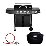 TAINO BASIC BBQ Gasgrill Grillwagen Edelstahl-Brenner +...