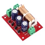 Lawnoval 400 W 2-Wege-Audio-Crossover-Frequenzteiler mit verstellbarem Bass- und Höhenfilter, kompatibel mit 2-16 Ohm Lautsprechern, Kupferkonstruktion