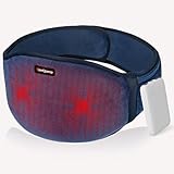 Comfytemp Wärmegürtel Vibrationsmassage für Rücken mit 25Wh Akku,18x147cm Kabellos Heizgürtel Massagegerät, Ultraweich Heizkissen mit Abschaltautomatik, Rückenwärmer mit USB
