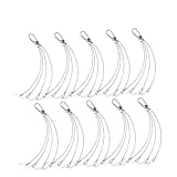 MOTHNUR 10 Stück Teiliges Rostfreie LED Pflanzenlampen Aufhängeseile aus Stahlseil Leichtes Hängekit für Grow Light Stabiles Stahlkabel zur Sicheren Pflanzenhalterung