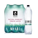 AQUA CARPATICA 1.5L x 6 Naturally Sparkling Sprudel Natürliches Mineralwasser, Natriumarm, Nitratfrei, Mit Natürlichen Elektrolyten, Calcium und Magnesium, Natürlich prickelnd, 100% Recycelbar
