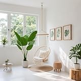 PlusFive Künstliche Paradiesvogel Pflanze 120cm,Bananenbaum Kunstpflanze Groß,Künstliche Bananenpflanze,Strelitzie Pflanze,Kunstpalme,Fake Plant,Kunstpflanze Balkon,Haus Deko,Indoor Outdoor Dekoration