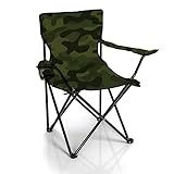 BigDean Faltstuhl Tarnmuster Camouflage Campingstuhl...