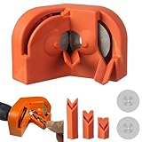 Multipurpose Drill Bit Grinding Sharpener, Mehrzweck-Bohrer-Schleifgerät, Bohrerschärfgerät, Elektrischer Bohrerschärfer, Tragbares Bohrer Schleifgerät Schleifwerkzeug für alle Bohrer (Orange)