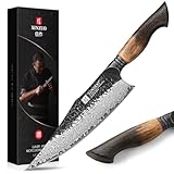 XINZUO 21,9cm Kochmesser Damastmesser Handgeschmiedet 67 Schichten Damaststahl Chefmesser -Profi Scharfe Küchenmesser 10Cr15CoMoV Stahlkern -Ergonomischer Griff aus Weißeiche -Mo Serie
