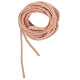 ULTECHNOVO Viking Lederschnur für DIY Schmuck und Outdoor rutschfeste Strapazierfähige Lederkordel für Axtgriff Vielseitiges Bastelband in Natürlicher Wildlederfarbe für Armbänder und