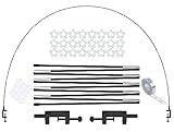 LANGXUN Schwarz Ballon Bogen Kit Ballonbogen-Halbkreisbogen-Kit 2 verstellbare Clips f¨¹r Verschiedene Tischgr??en f¨¹r Hochzeiten und Abschlussfeiern zum Geburtstag