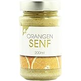 Senf Orangen-Senf Orangensenf Vegan hausgemacht BARRIQUE-Feine Manufaktur Deutschland 200mlGlas