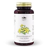 KRÄUTERHANDEL SANKT ANTON - Johanniskraut Kapseln - 1,04 mg Hypericin - Hochdosiert (3.350 mg pro Kapsel) - Hypericin - Vitamin B6 und B12 - Deutsche Premium Qualität (150 Kapseln)